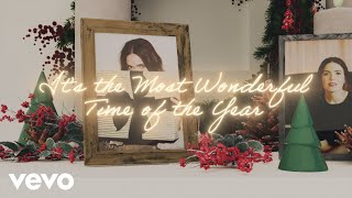 Mandy Moore  It’s The Most Wonderful Time Of The Year Lyric Video [upl. by Kcira633]