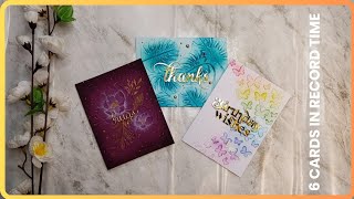 The quickest and easiest cards using embossing folders [upl. by Nehgam]