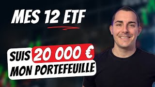 Je vous présente ma quotcollectionquot dETF  portefeuille d’ETF en bourse [upl. by Anisamot344]