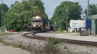 Kanawha River Railroad KN 380 With Empty Coal Hoppers Bremen Ohio 62623 [upl. by Hoy]