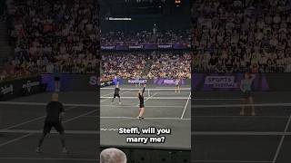 The iconic quotSteffi Graf will you marry mequot in Cluj at the Sports Festival 🤣 tennis [upl. by Curzon]