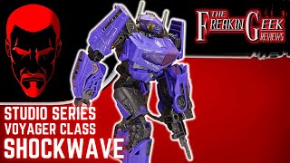 Studio Series Voyager SHOCKWAVE Bumblebee Movie EmGos Transformers Reviews N Stuff [upl. by Wheaton]