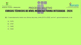 IFRN 2024  Exame de Seleção  Questão 32 [upl. by Rikahs]