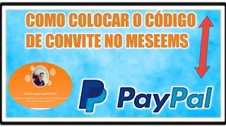 Como colocar o código de convite no Meseems [upl. by Thistle848]