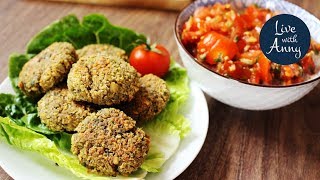 Falafel a rajčatový salát  Zdravě do plavek  bezlepkové  vegan [upl. by Cohn226]