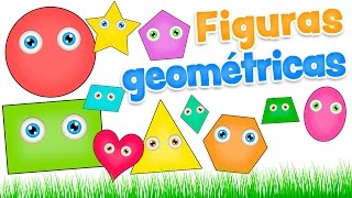 FIGURAS GEOMÉTRICAS para niños  Video infantil de las formas en español [upl. by Eilagam56]