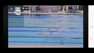 Danna Maggi bronce 50 BF categoría C I Panamericano Júnior Natación con Aletas Colombia [upl. by Karab250]