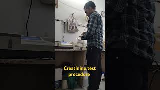 Creatinine test procedure  youtube medicalstudent shorts [upl. by Vieva]