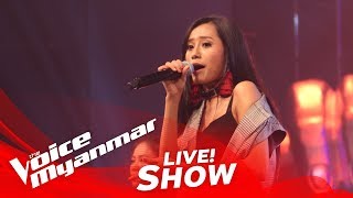 Sandy quotRockabyequot  Live Show  The Voice Myanmar 2018 [upl. by Sarene747]