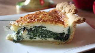 SPINACH CHEESE FETA QUICHE  Absolutely delicious and easy to make [upl. by Clippard]