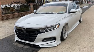 2020 Honda Accord front lip and side skirt install [upl. by Buckingham]