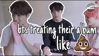 How BTS Treat Their Albums  chaotic album review [upl. by Yeldarb960]