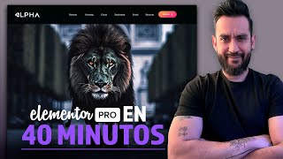 ✅ Tutorial Elementor PRO para principiantes  Aprende Elementor en 40 minutos [upl. by Barnie463]