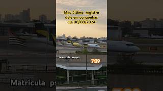 último registro atr 72500 matrícula psvpb em congonhas taxiando chegando de Maringa muito triste [upl. by Lluj]