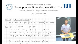 Schnupperstudium Mathematik  Vorlesung 5  Der Satz von SchröderBernstein [upl. by Glennis]