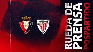 Rueda de prensa previa al partido Osasuna Vs Athletic  25052023 [upl. by Aihsinat]