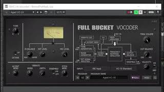 Free Vocoder Comparison Full Bucket Vocoder FBVC vs TALVocoder [upl. by Melac]