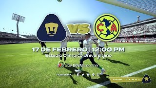 CL2019  Color  Pumas vs América [upl. by Yanrahs]