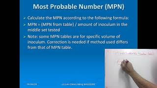 Standard Microbiological Guidelines for Most Probable Number MPN calculation [upl. by Anoo831]