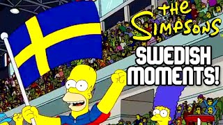 ALL the times SIMPSONS joked about SWEDEN SWEDISH moments amp references  Alla Sverigereferenser [upl. by Nader]