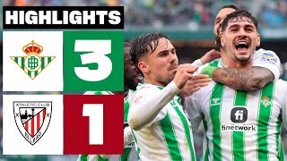 REAL BETIS 3  1 ATHLETIC CLUB  RESUMEN LALIGA EA SPORTS [upl. by Twila]