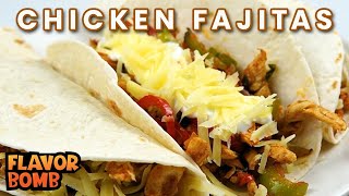 Easy Chicken Fajitas Skillet Recipe [upl. by Demona762]