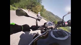 Father vs son Kawasaki Z900 70kw 95cv vs BMW R 1250 RT [upl. by Innos]