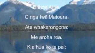 NZ Anthem with scrolling lyrics [upl. by Idurt348]