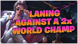 LANING AGAINST A 2X WORLD CHAMP S11 SMITE RANKED HEIMDALLR [upl. by Devi]