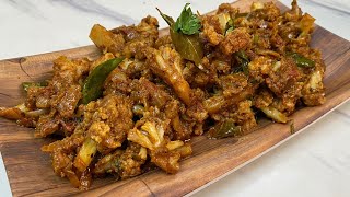 காலிஃப்ளவர் மிளகு மசாலா  Cauliflower Masala  Cauliflower Curry In Tamil [upl. by Assilem]