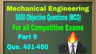 5000 Objective Questions of Mechanical Engineering ll Industrial Engg ll Que 401450 ll Video9 [upl. by Joe731]