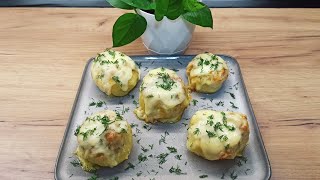 Yummy filled potatoes Λαχταριστές γεμιστές πατάτες البطاطا المملوءة اللذيذة स्वादिष्ट भरे हुए आलू [upl. by Furgeson]