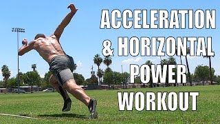 Acceleration amp Horizontal Power Development Workout For Athletes  Sprint Training [upl. by Granlund]