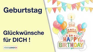 Geburtstagsgrüße Video kostenlos für WhatsApp Glückwünsche zum Geburtstag YouTube kurz Neues Video [upl. by Dorlisa]