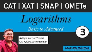 Logarithms 3  Logarithms  CAT 2024 QUANT  Algebra  Quantitative Aptitude [upl. by Traci]