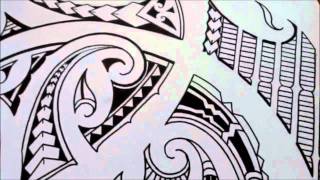 How to sketch a tribal polynesian maori shoulder tattoo [upl. by Braun]