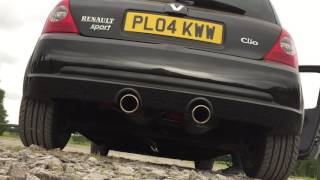 Clio 182  Milltek NonResonated Exhaust amp Decat [upl. by Fallon]