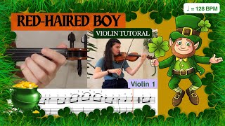 quotRedHaired BoyThe Little Beggarmanquot  Easy Irish Reel Violin tutorial with sheet music [upl. by Garvey]