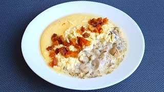 НЕВЕРОЯТНО ВКУСНО БАНУШ банош с ГРИБАМИ шкварками и БРЫНЗОЙ НЕ РЕЦЕПТ а СКАЗКА [upl. by Einnod]