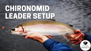 Chironomid Leader Setup in 3 minutes [upl. by Yatnohs558]