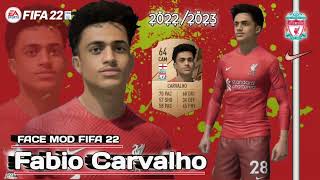 Facemod Fabio Carvalho fifa 22 [upl. by Ivad483]