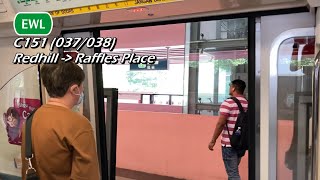 SMRT  KHI C151 037038 Redhill » Raffles Place [upl. by Atnod]