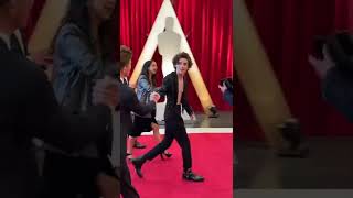 Timothée Chalamet at the 94th Academy Awards red carpet 2022 [upl. by Lazarus678]