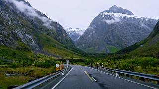 Milford Sound Scenic Drive 4K  Te Anau Downs to Milford Sound New Zealand [upl. by Nedyaj]