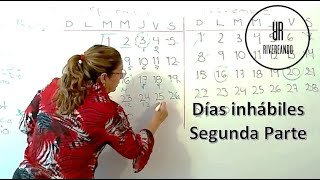 Días inhábiles Segunda Parte Cómo realizar cómputos para una demanda de amparo [upl. by Artemahs]