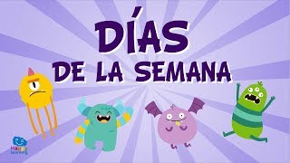 The Days of the Week in Spanish for Children  Educational Videos for Kids [upl. by Eirehs]