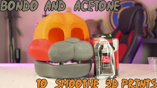 Bondo And Acetone To Smoothe 3D Prints [upl. by Eignat498]