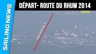 Départ de la course  Route du Rhum 2014 [upl. by Najram]