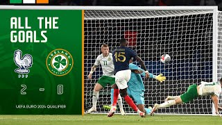 ALL THE GOALS  France 20 Ireland  UEFA Euro 2024 Qualifier Highlights [upl. by Haydon213]