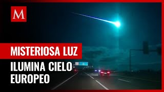 Investigan posible meteorito tras bola de luz en cielos de España y Portugal [upl. by Rosanne]